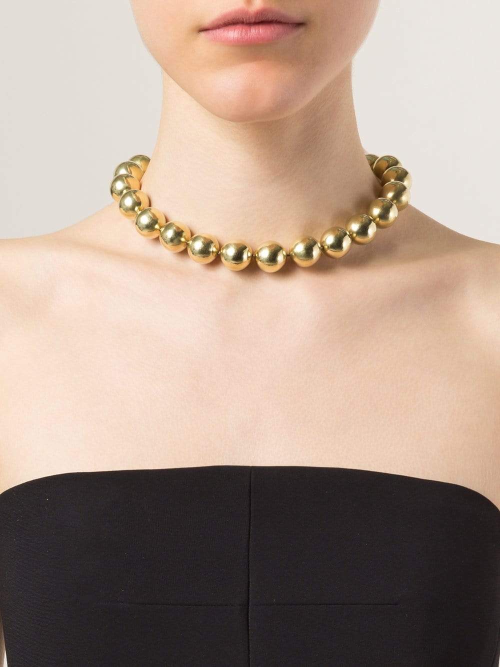 VAUBEL-Ball Necklace-GOLD