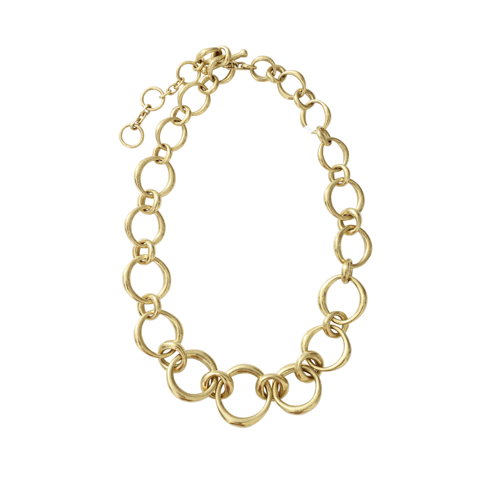 VAUBEL-Chunky Oval Link Necklace-GOLD