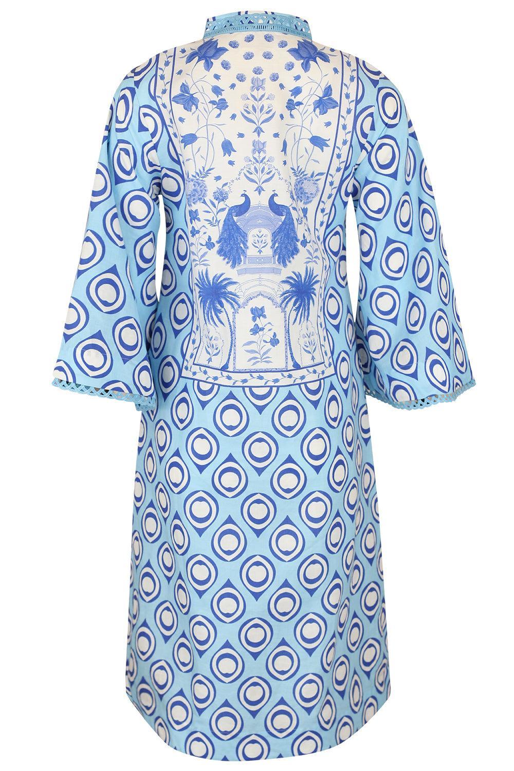  City Kaftan Dress-BLUE-S-CLOTHINGDRESSCASUAL-VERANDAH 