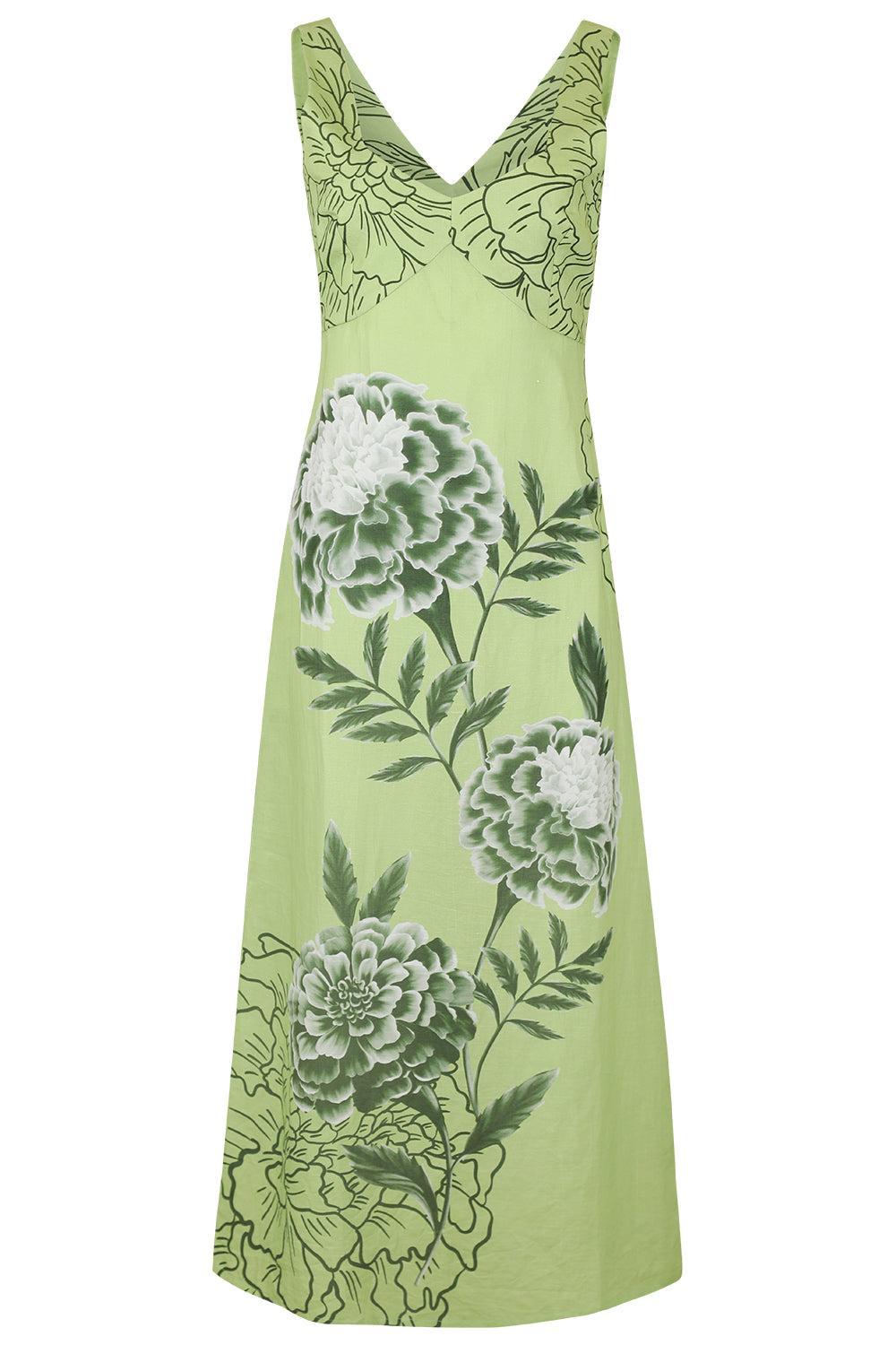 Summer Maxi Dress-GREEN-XS-CLOTHINGDRESSCASUAL-VERANDAH