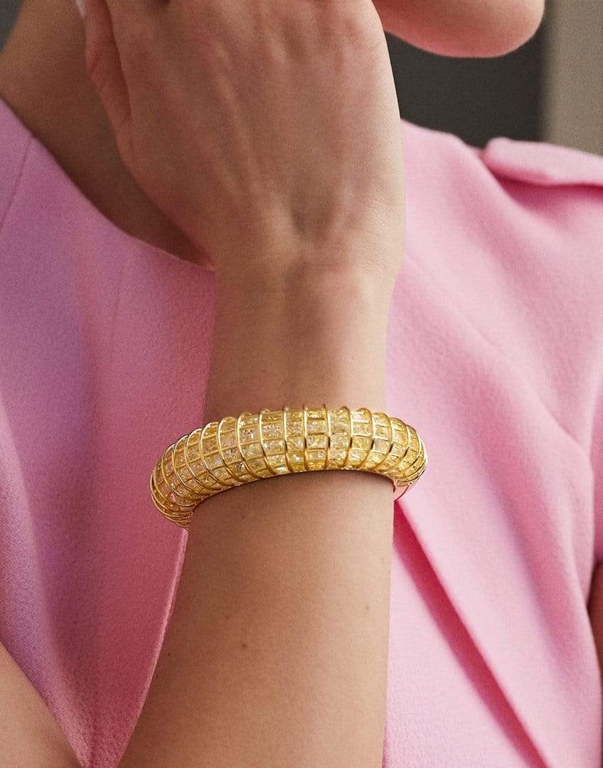 VERDURA-Caged Cuff-YELLOW GOLD