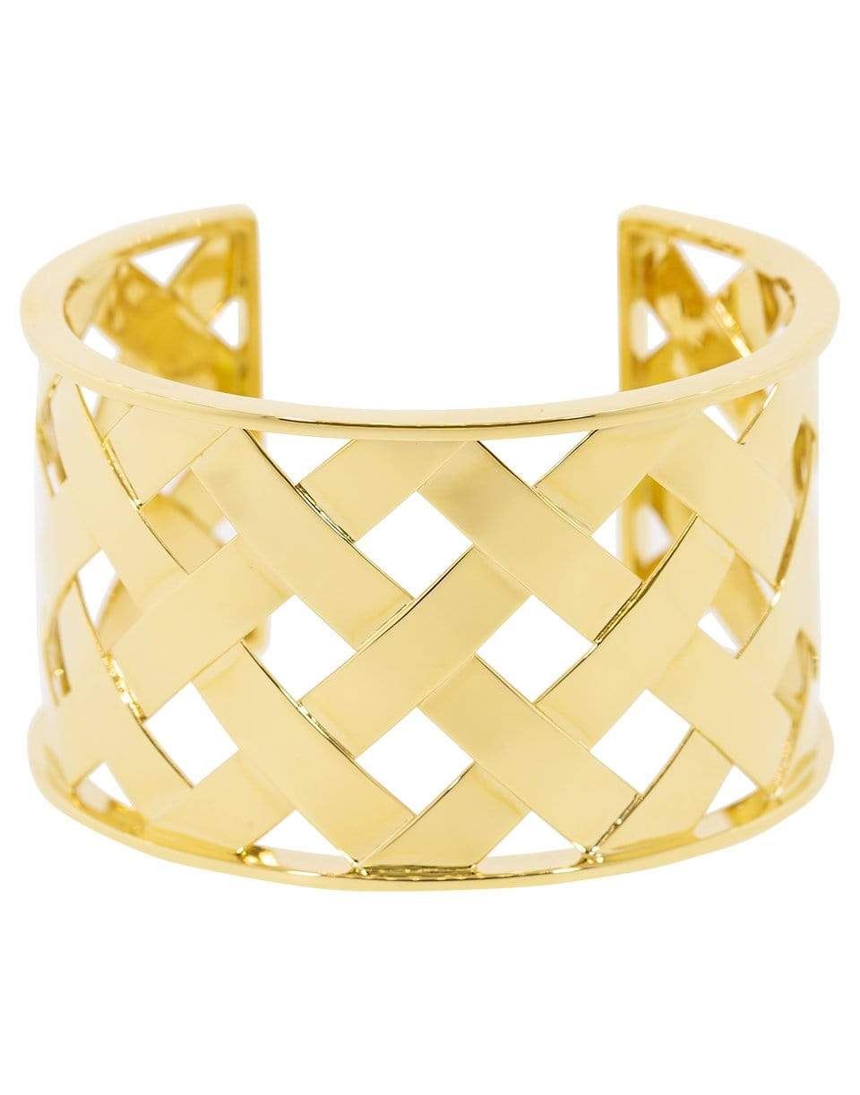 VERDURA-Criss Cross Cuff-YELLOW GOLD