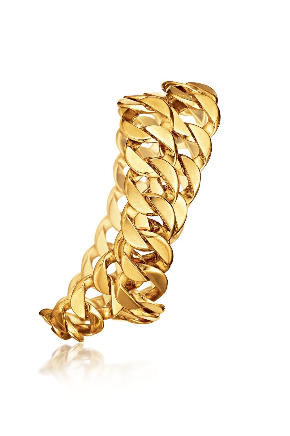 VERDURA-Double Wrap Curb Link Bracelet-YELLOW GOLD