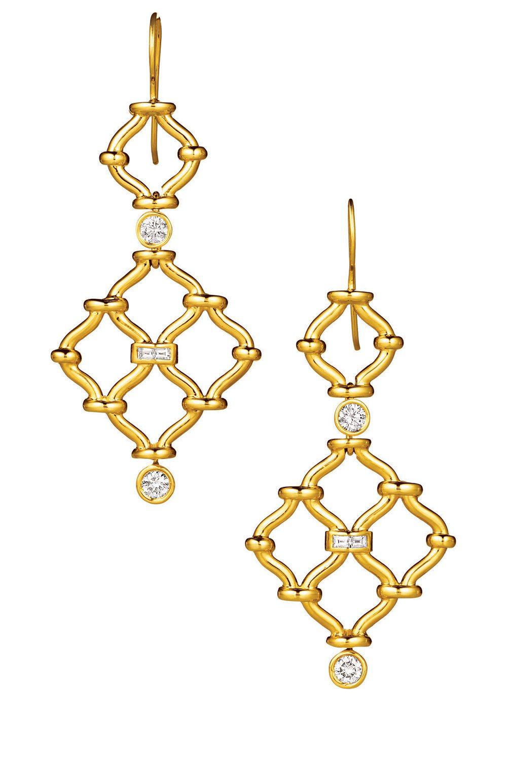 VERDURA-Kensington Earrings-YELLOW GOLD