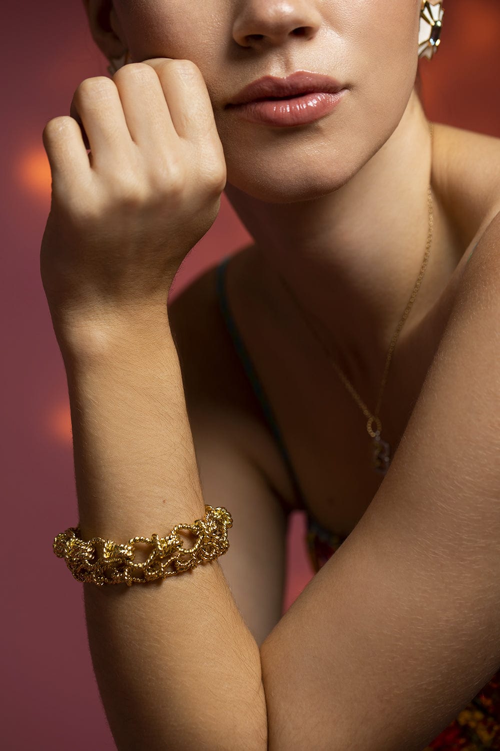 VERDURA-Large Rope Link Bracelet-YELLOW GOLD