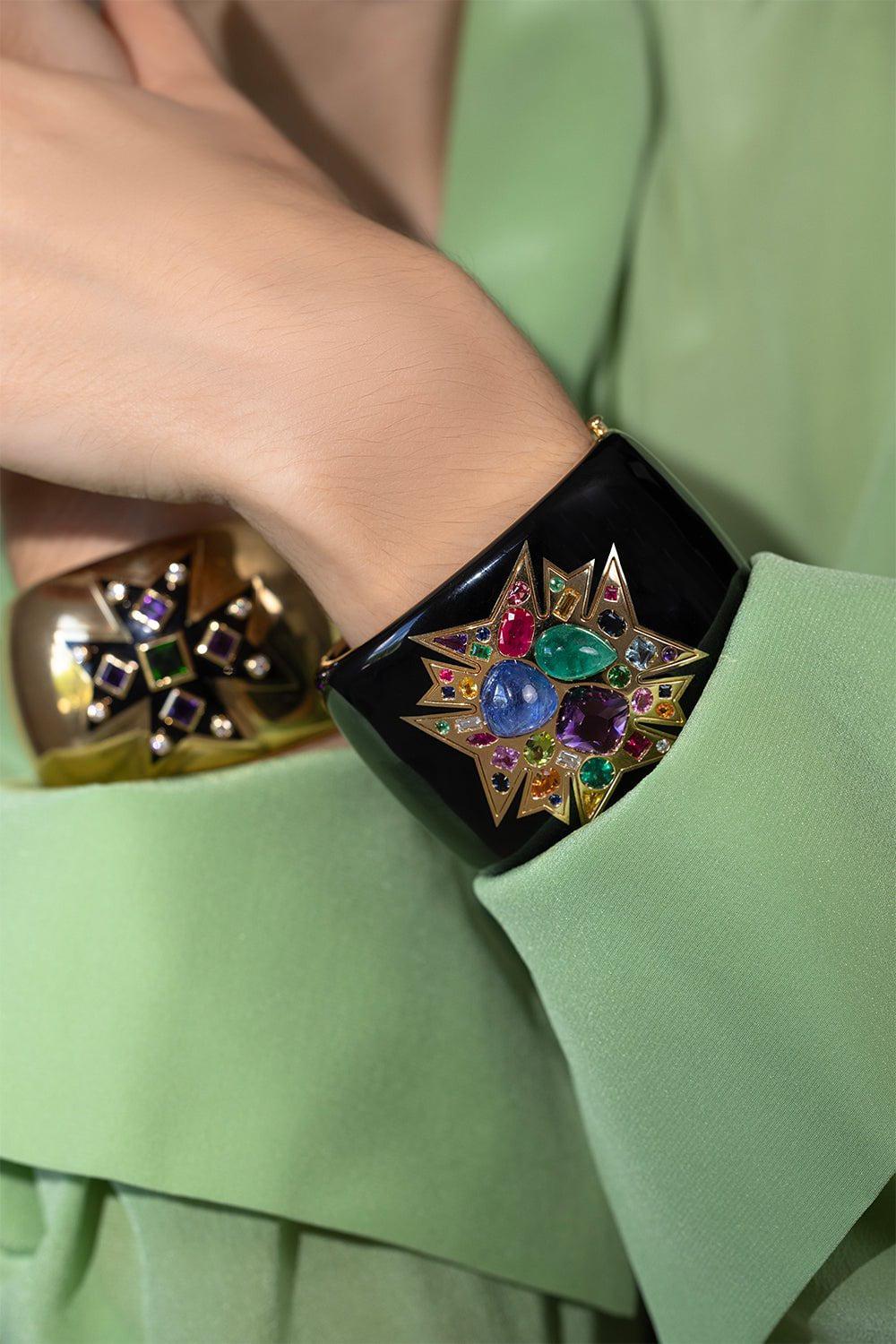 VERDURA-Maltese Cross Cuff-YELLOW GOLD