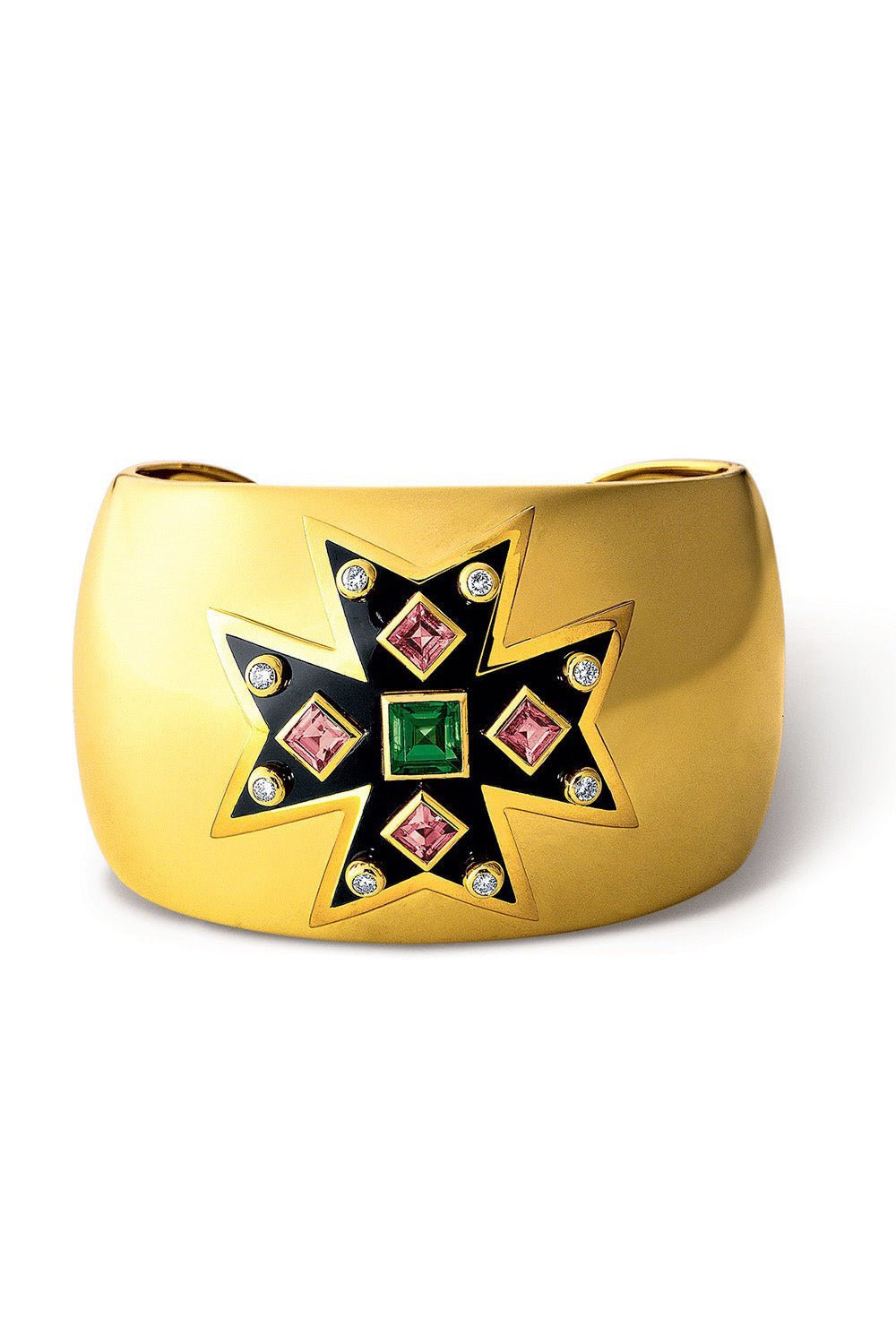 VERDURA-Maltese Cross Cuff-YELLOW GOLD