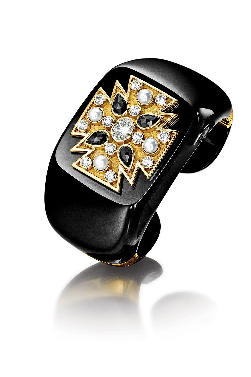 VERDURA-Maltese Cross Cuff-YELLOW GOLD