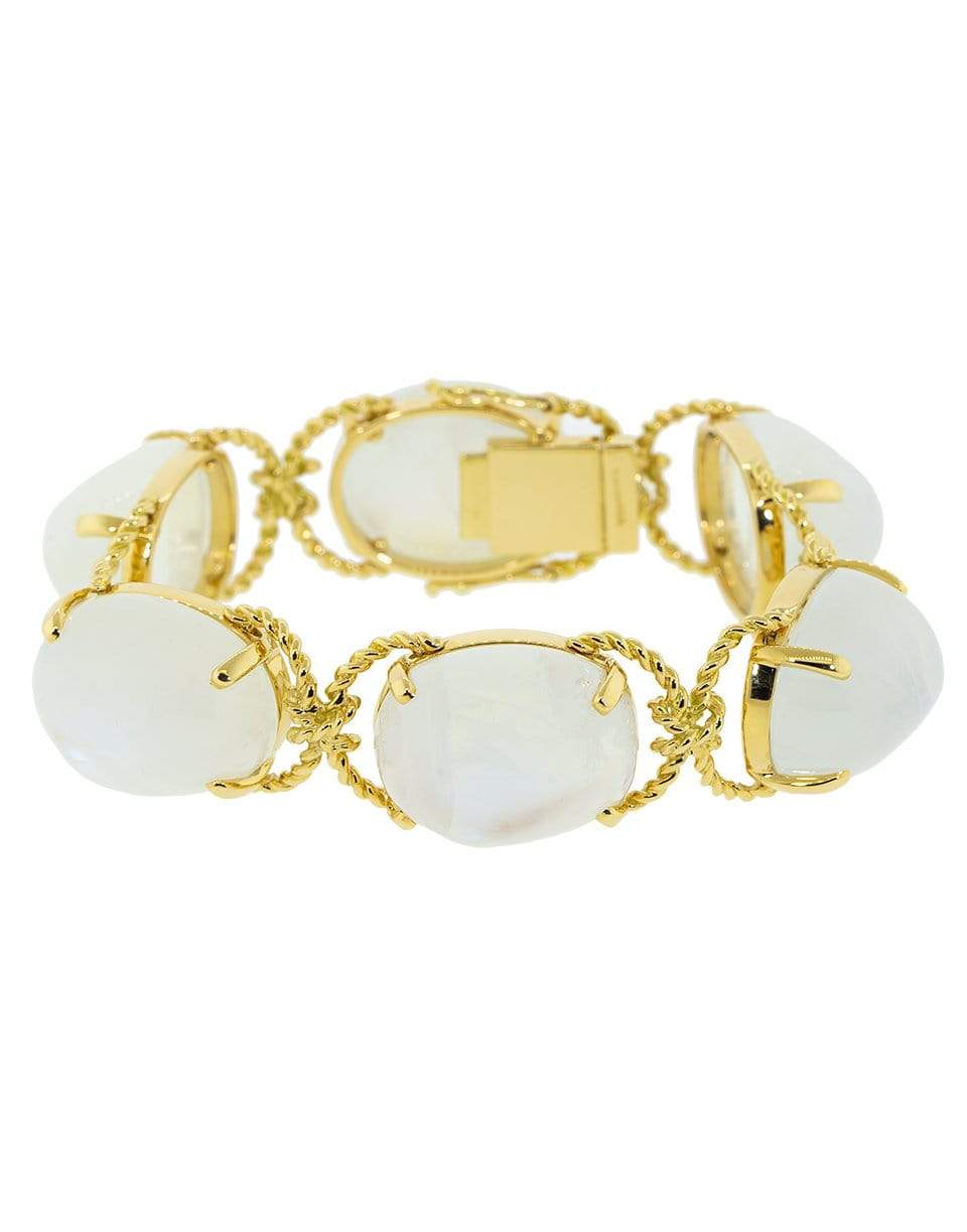 VERDURA-Moonstone Pebble Bracelet-YELLOW GOLD