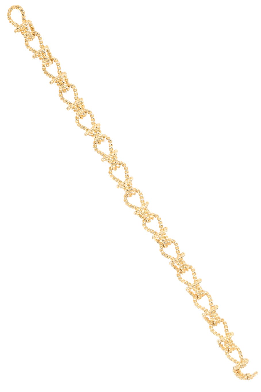 VERDURA-Small Rope Link Bracelet-YELLOW GOLD