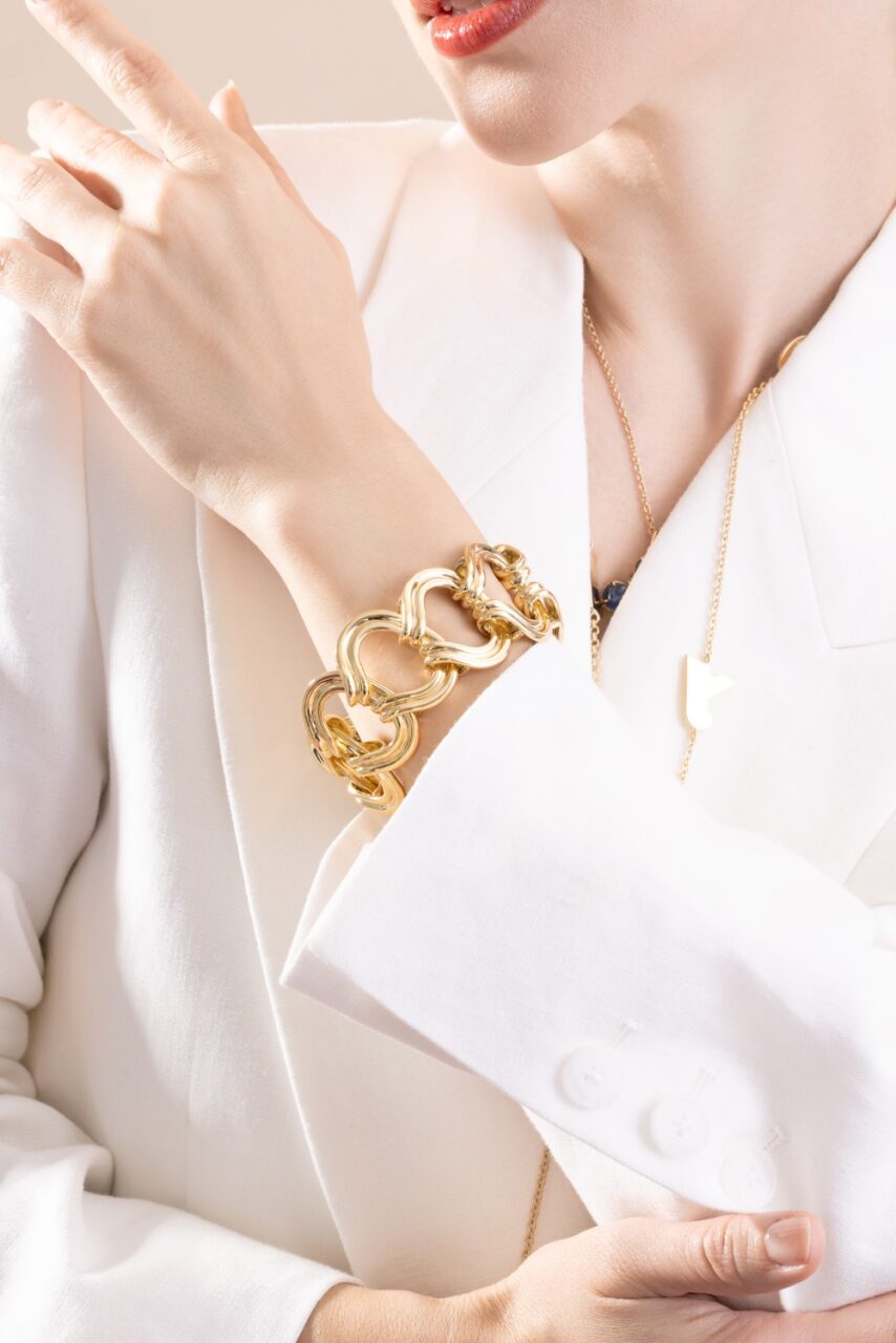 Stirrup Large Bracelet-YELLOW GOLD-JEWELRYFINE JEWELBRACELET O-VERDURA