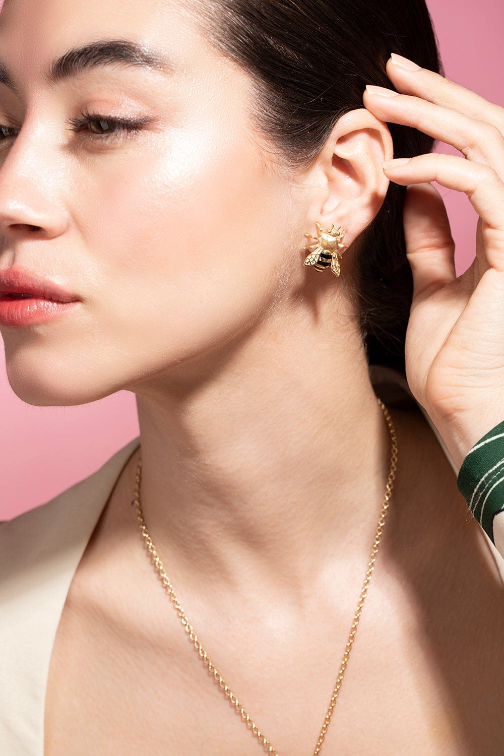 VERDURA-Honeybee Earrings-YELLOW GOLD