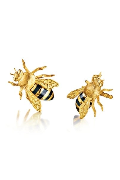 VERDURA-Honeybee Earrings-YELLOW GOLD