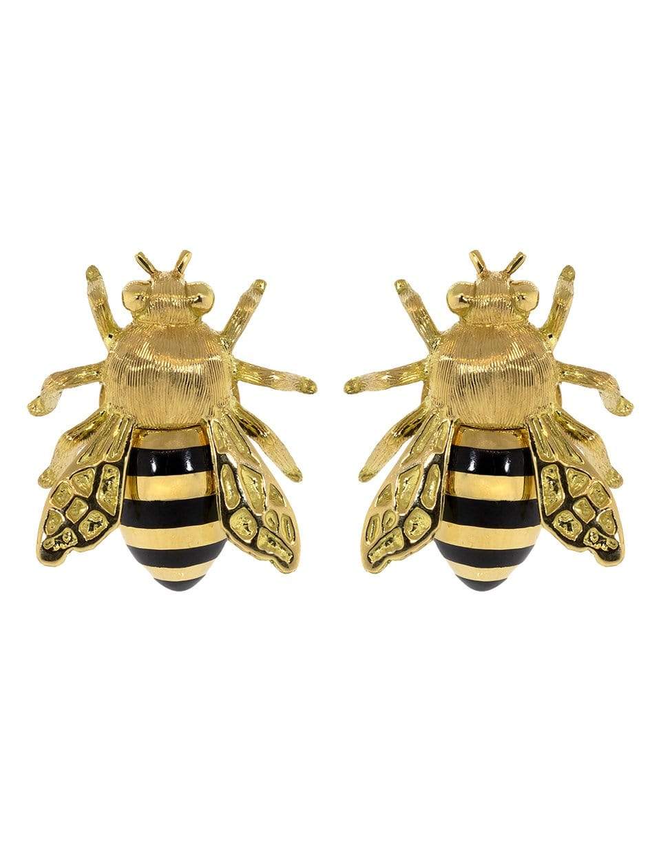VERDURA-Honeybee Stud Earrings-YELLOW GOLD