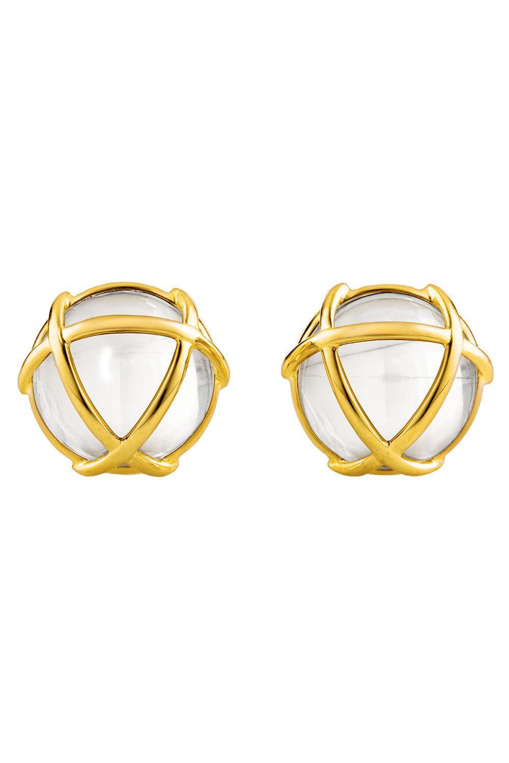 Rock Crystal Cage Earrings-YELLOW GOLD-JEWELRYFINE JEWELEARRING-VERDURA