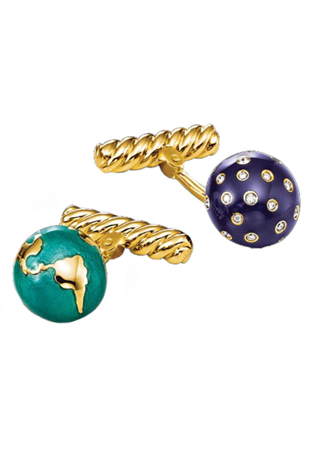 VERDURA-Night And Day Cufflinks-YELLOW GOLD