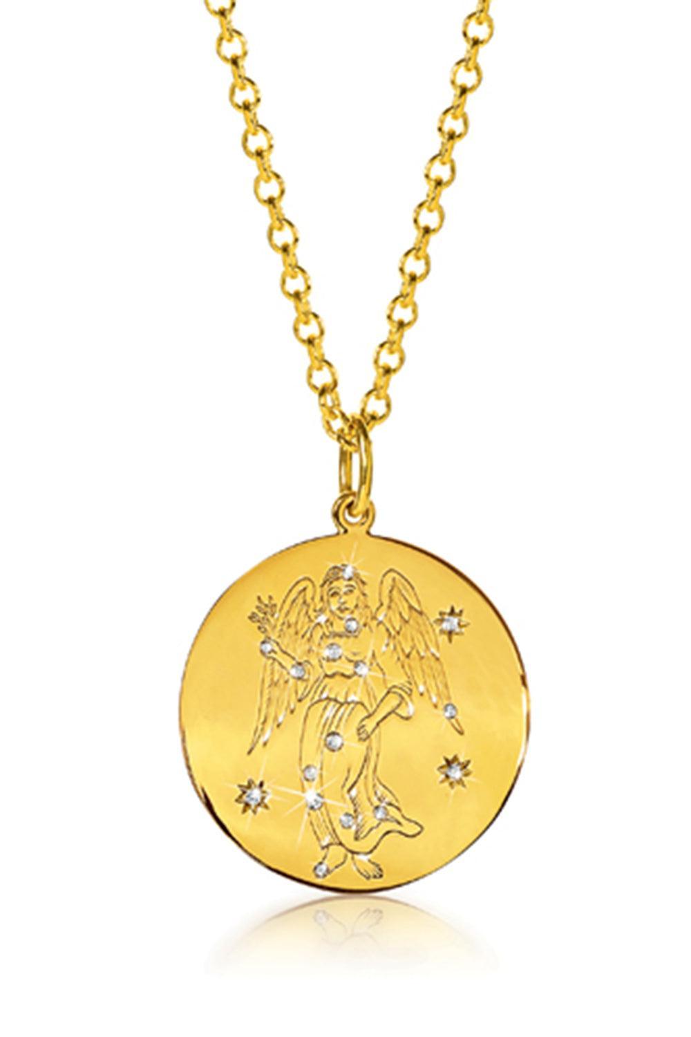 Virgo Necklace-YELLOW GOLD-19-JEWELRYFINE JEWELNECKLACE O-VERDURA