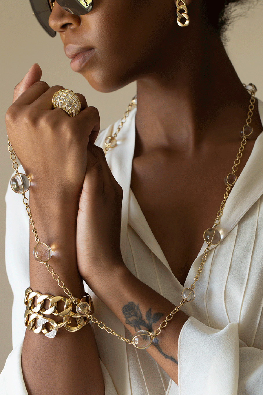 VERDURA-Bubbles Necklace-YELLOW GOLD