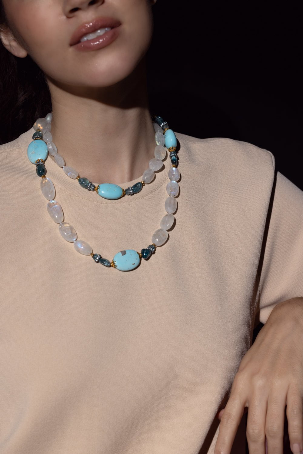 VERDURA-Byzantine Bead Necklace-YELLOW GOLD