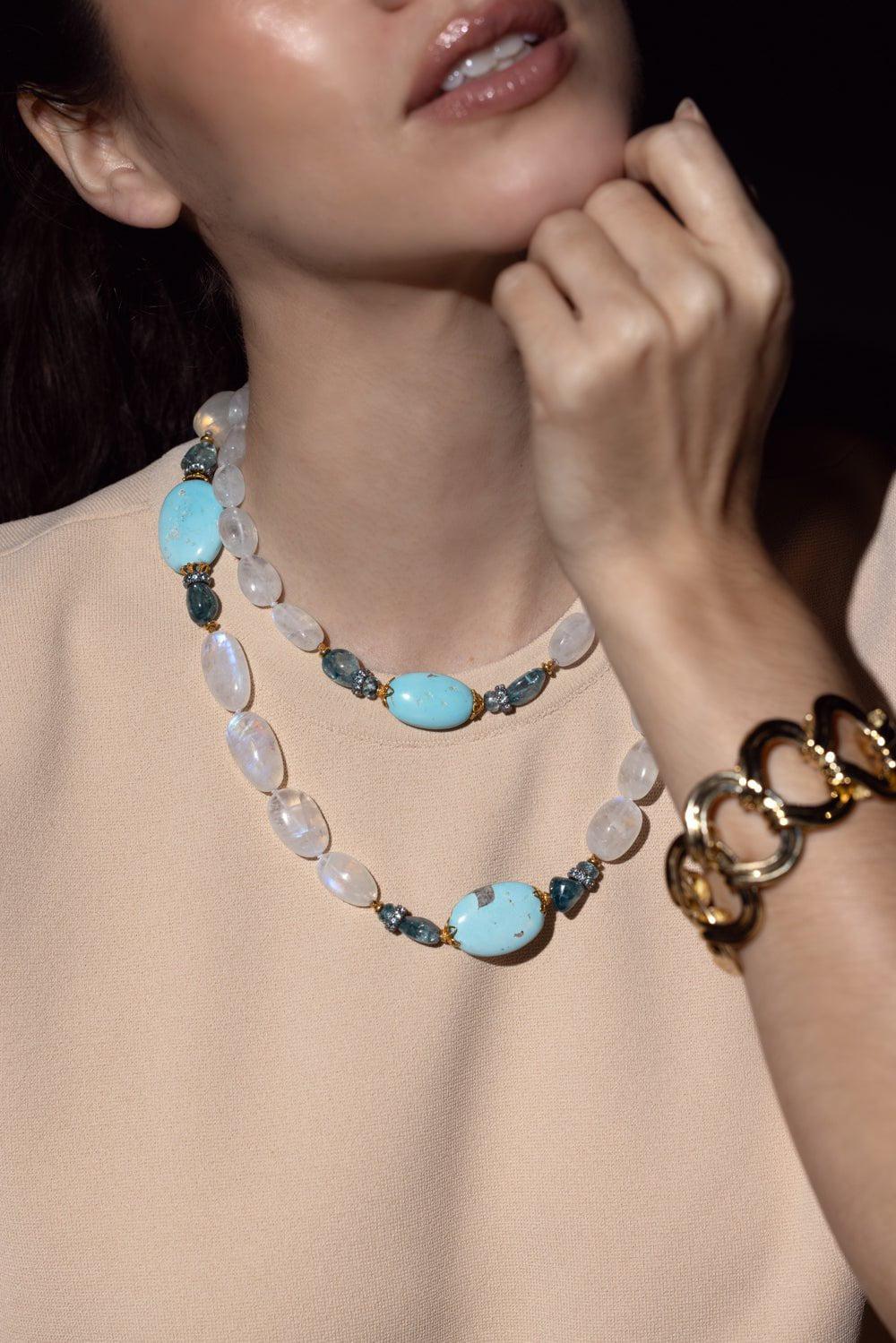 VERDURA-Byzantine Bead Necklace-YELLOW GOLD