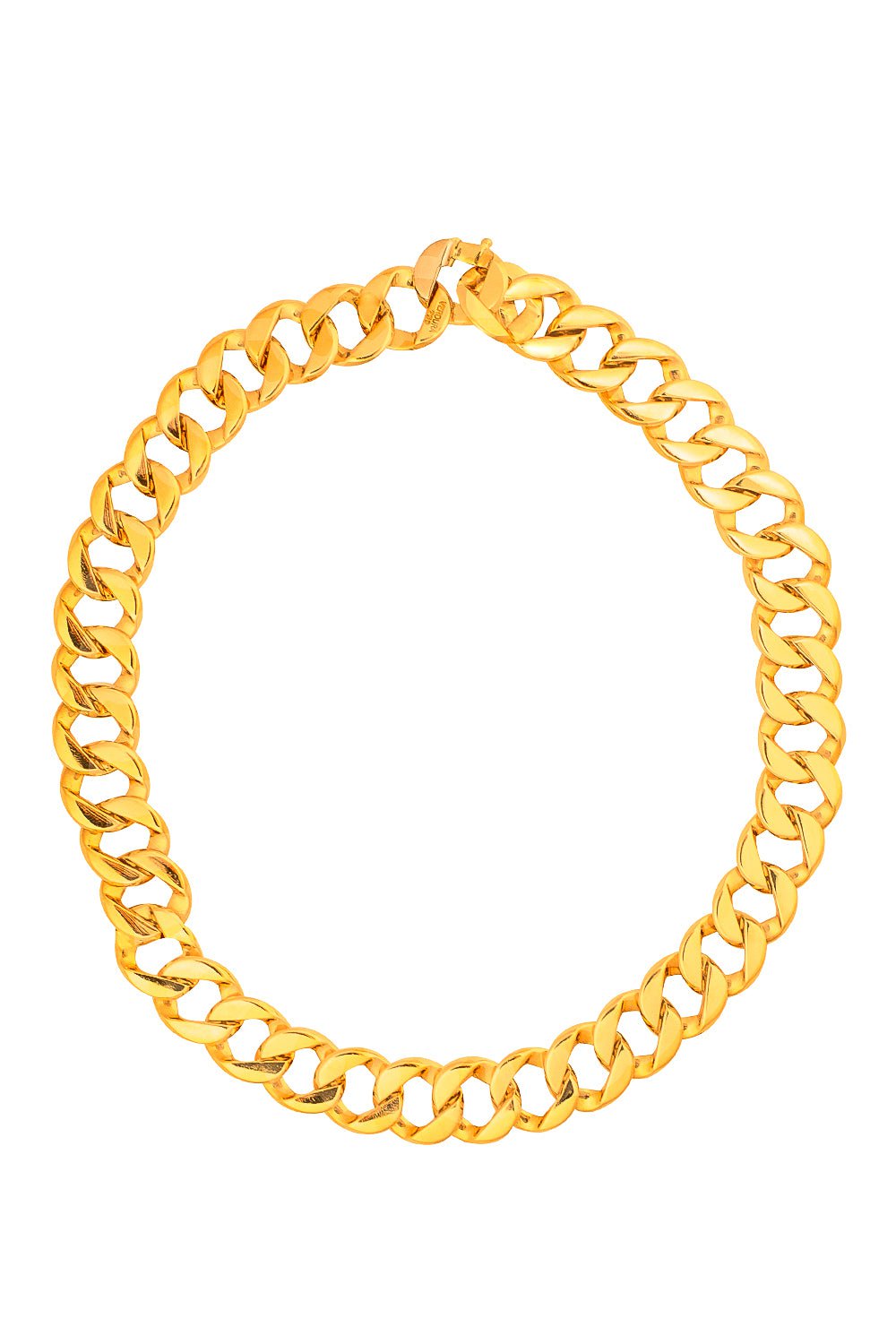 VERDURA-Curb Link Necklace-YELLOW GOLD