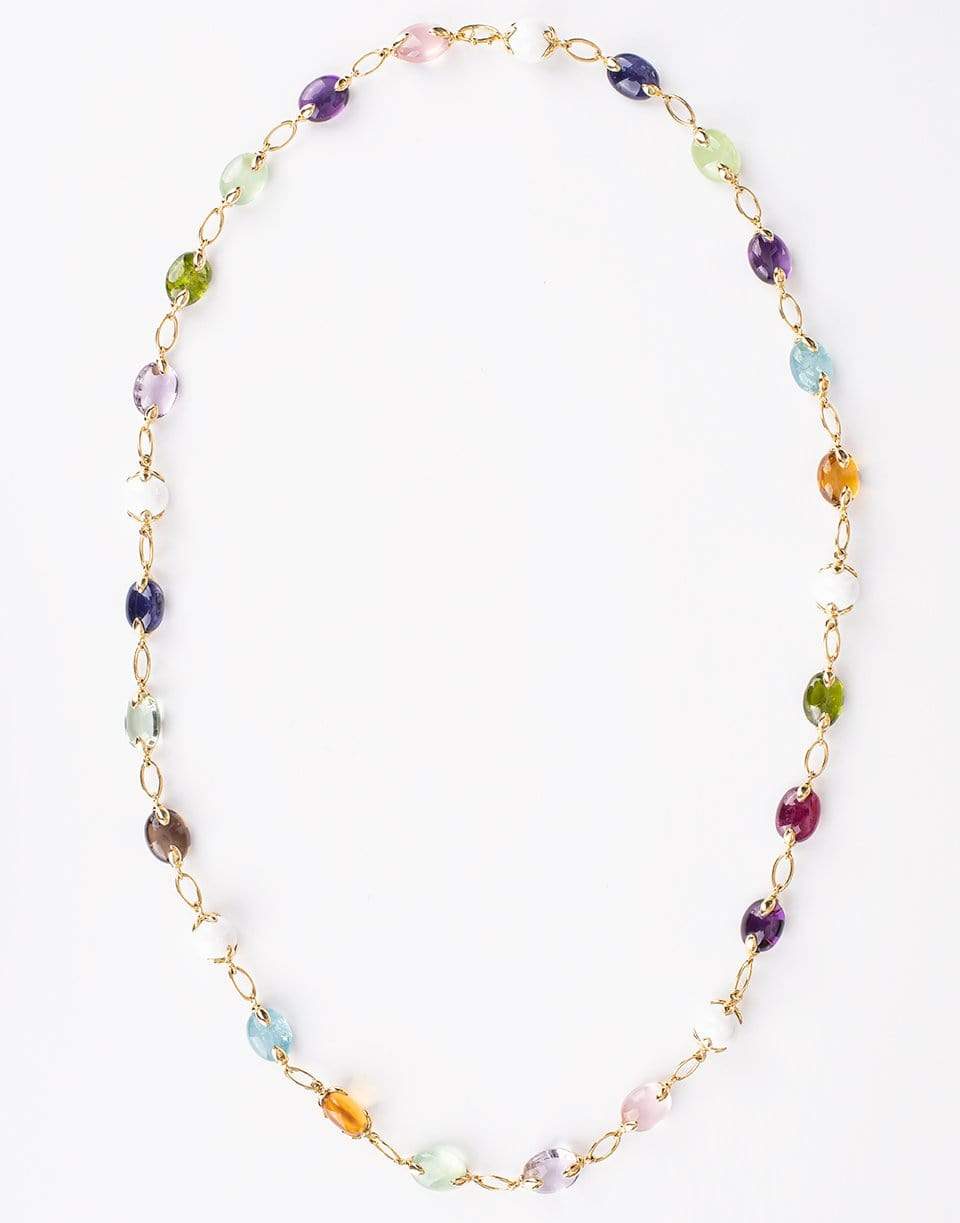 VERDURA-Fulco Gemstone Necklace-YELLOW GOLD