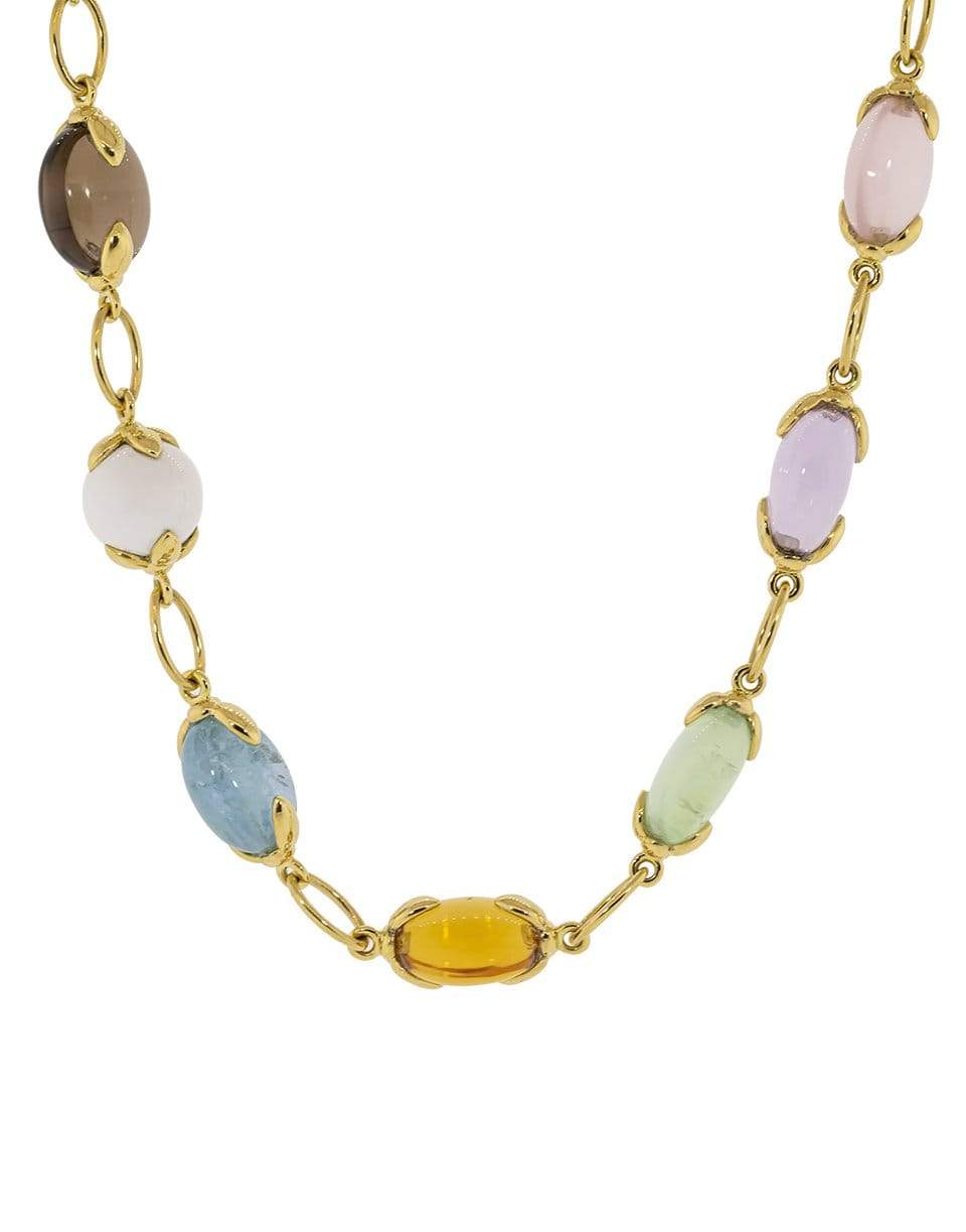 VERDURA-Fulco Gemstone Necklace-YELLOW GOLD