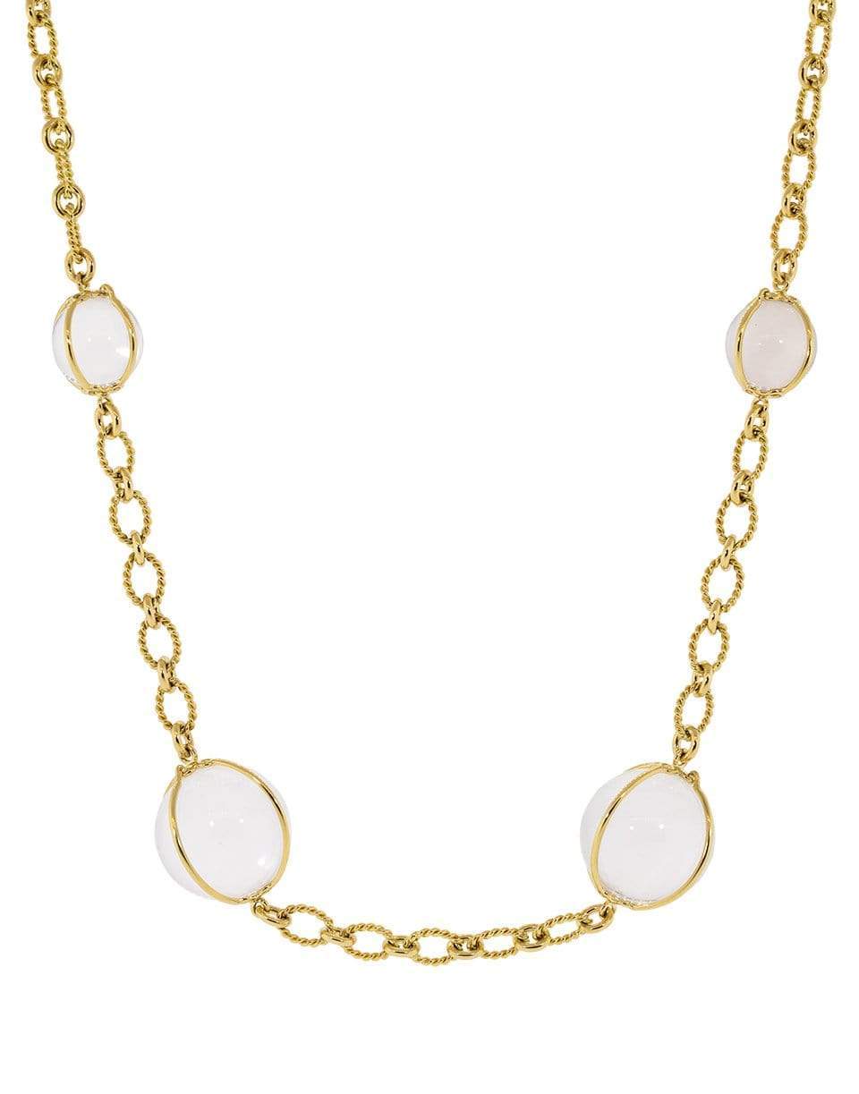 VERDURA-Rock Crystal Bubbles Necklace-YELLOW GOLD