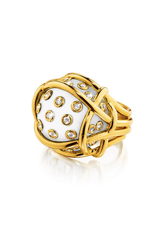 Cocholong Polka Dot Ring-YELLOW GOLD-6-JEWELRYFINE JEWELRING-VERDURA