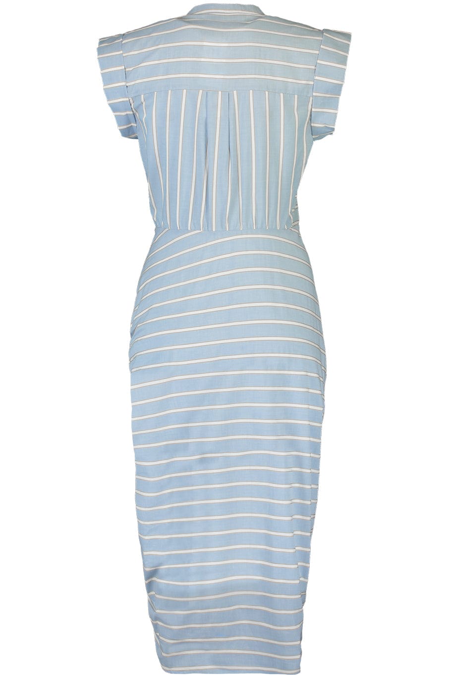 VERONICA BEARD-Ruched Shirt Dress-