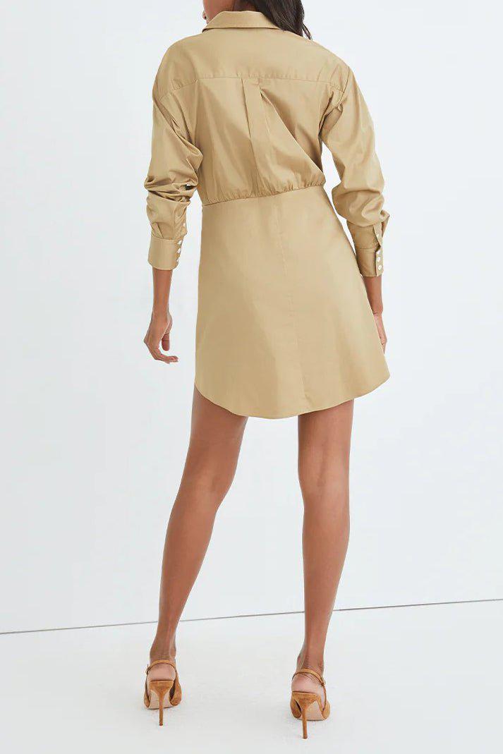 VERONICA BEARD-Roanoke Shirtdress - Khaki-