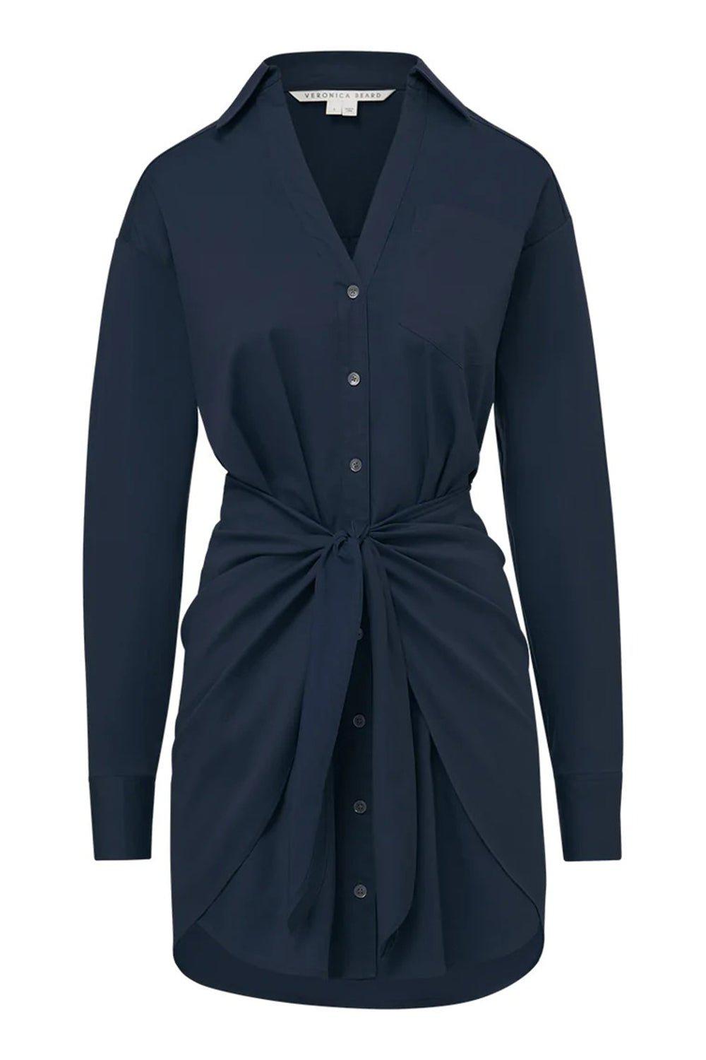 VERONICA BEARD-Roanoke Shirtdress - Navy-