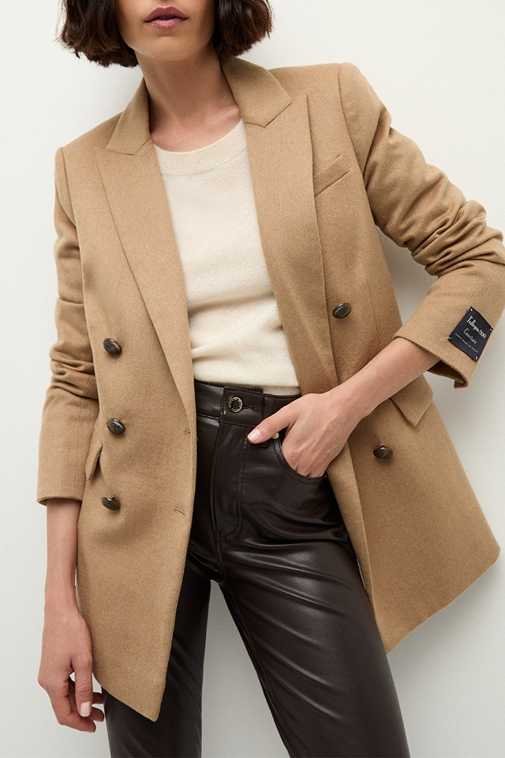 VERONICA BEARD-Ellette Dickey Jacket - Camel-