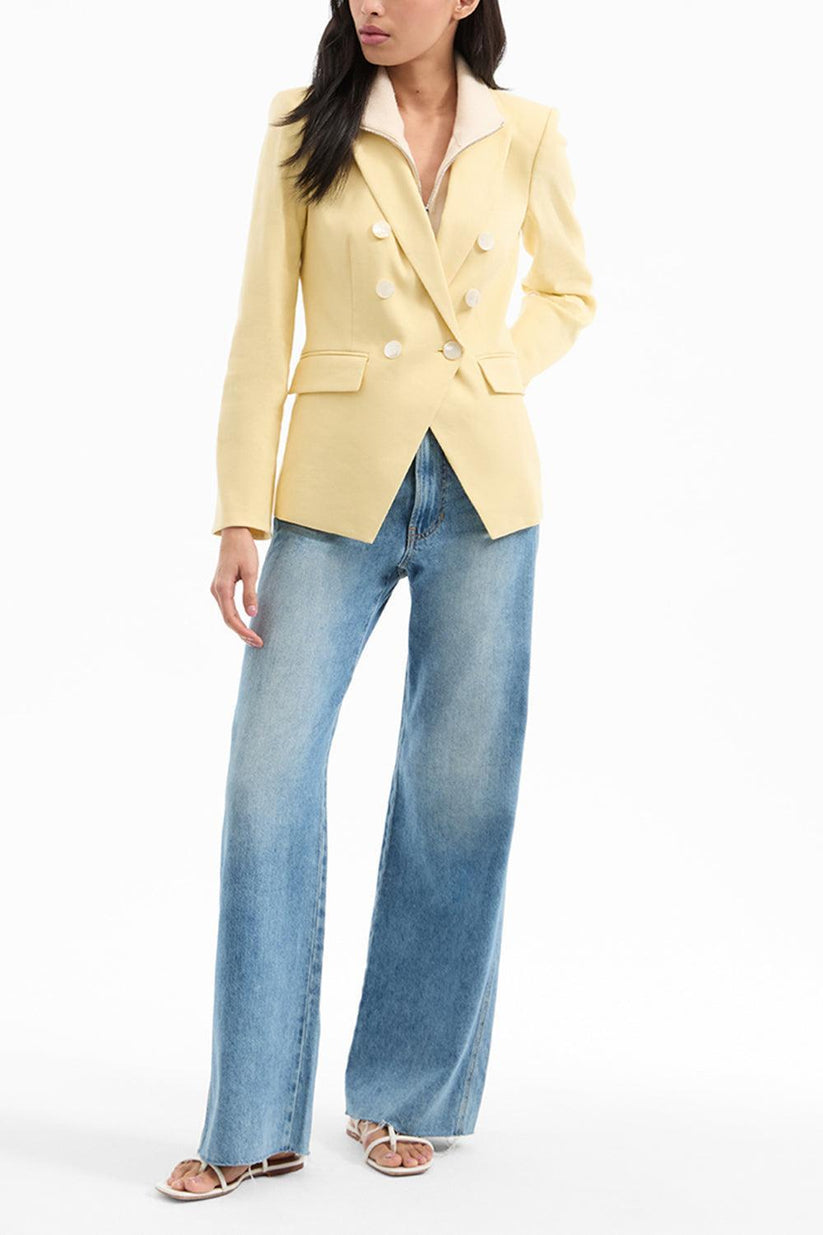 Miller Dickey Jacket - Chamomile-CHAMOMIL-2-CLOTHINGJACKETBLAZERS-VERONICA BEARD