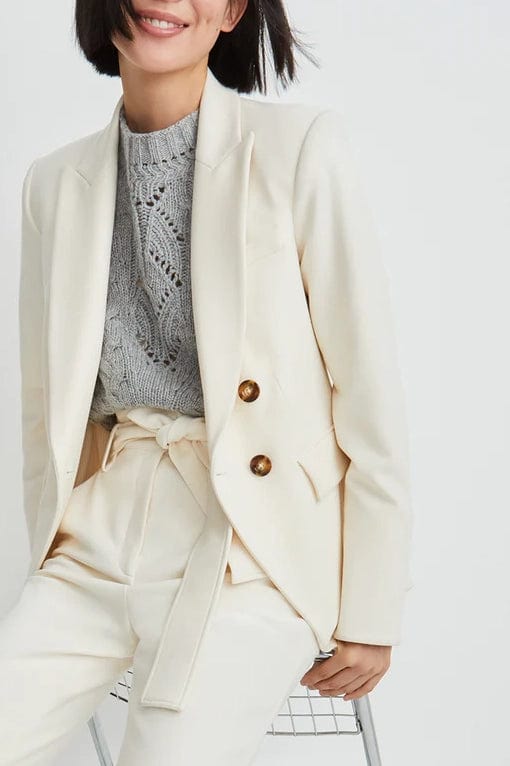 VERONICA BEARD-Miller Dickey Jacket - Ecru-