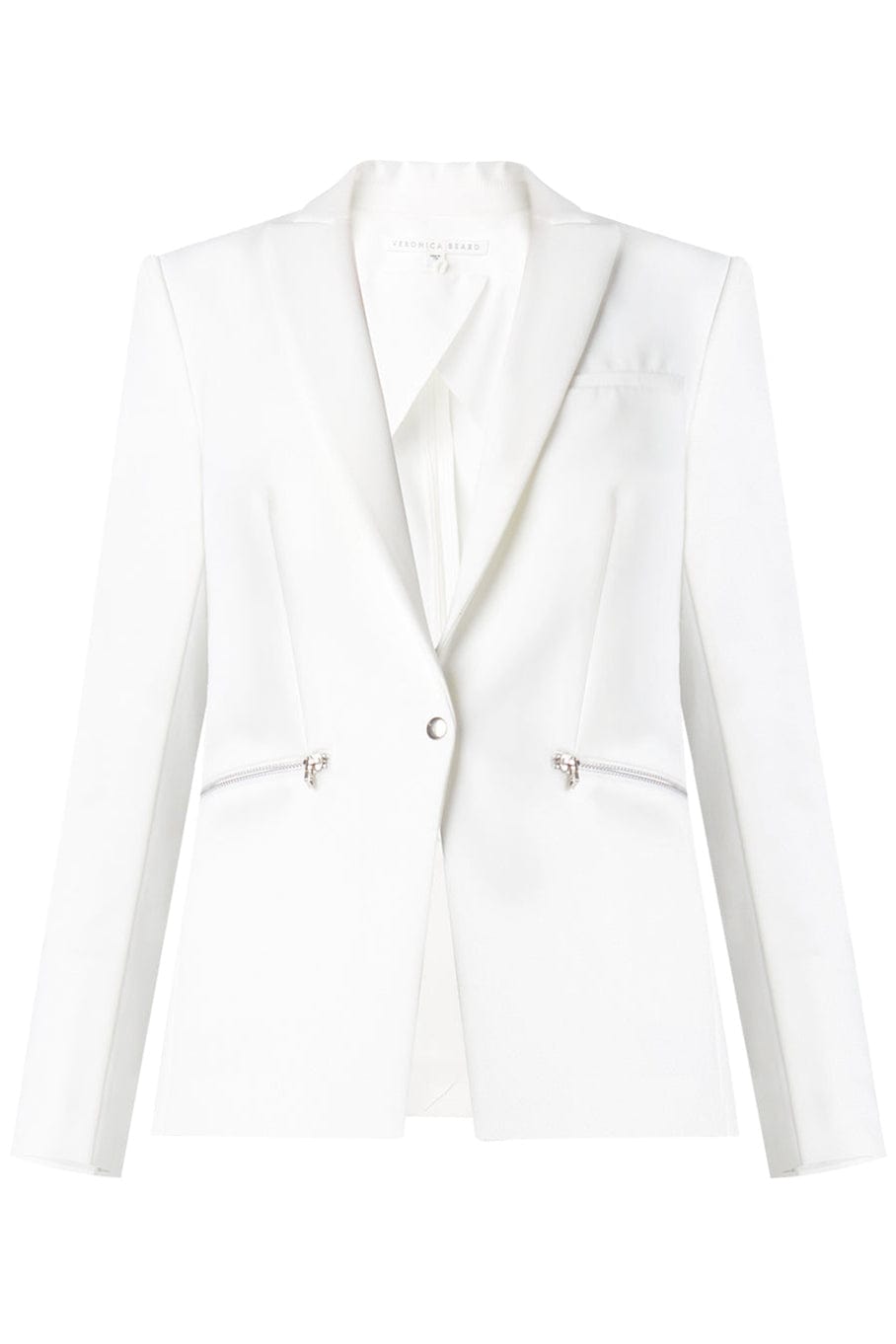 VERONICA BEARD-Scuba Dickey Jacket - White-