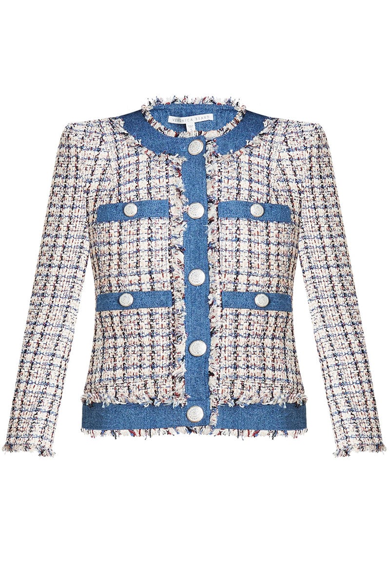 VERONICA BEARD-Esten Tweed Jacket-