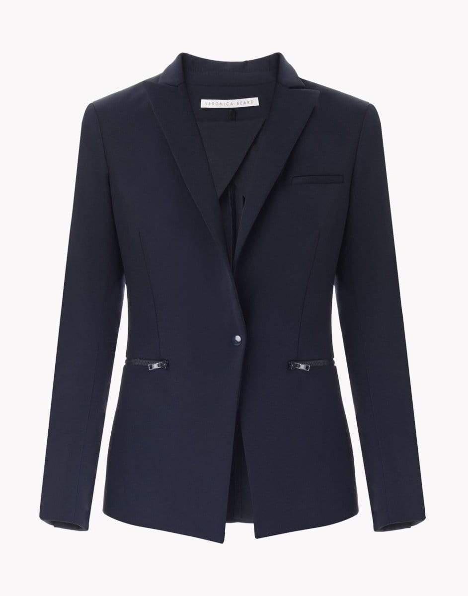 VERONICA BEARD-Navy Scuba Dickey Jacket-