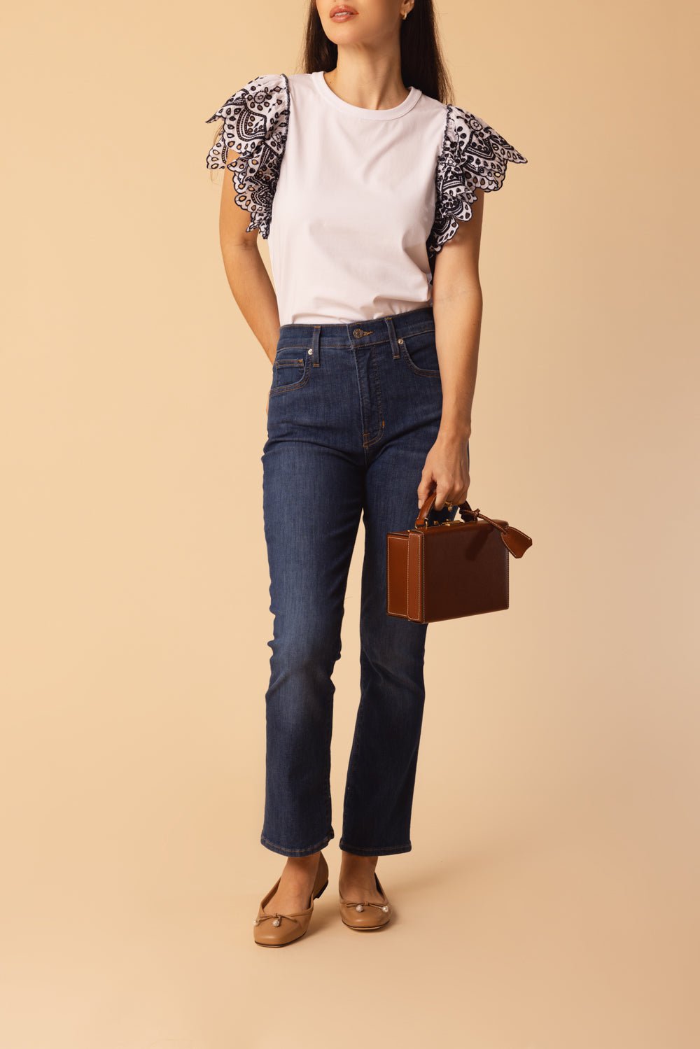 VERONICA BEARD-Carly Kick Flare Jean - Bright Blue-