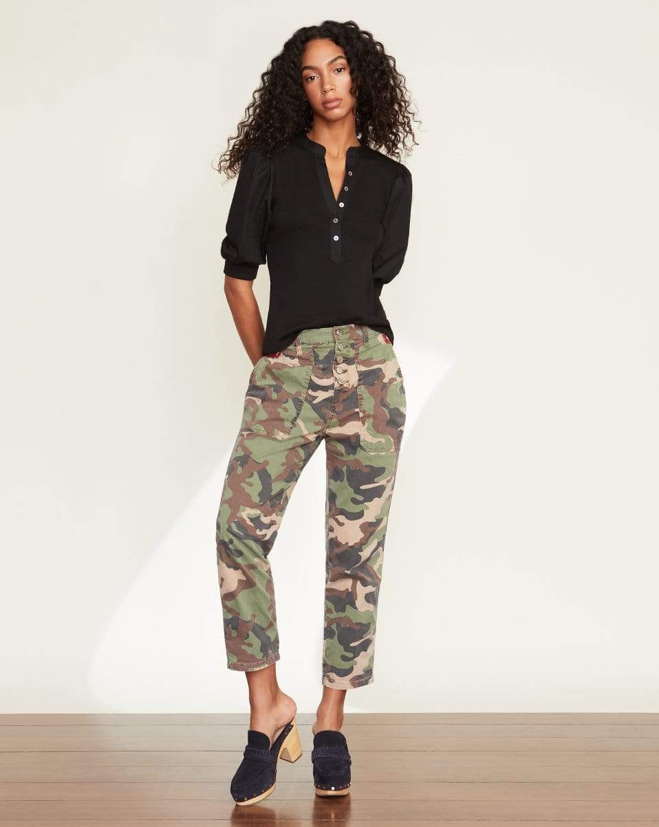 VERONICA BEARD-Arya Patch Pocket Straight-Leg Jean-