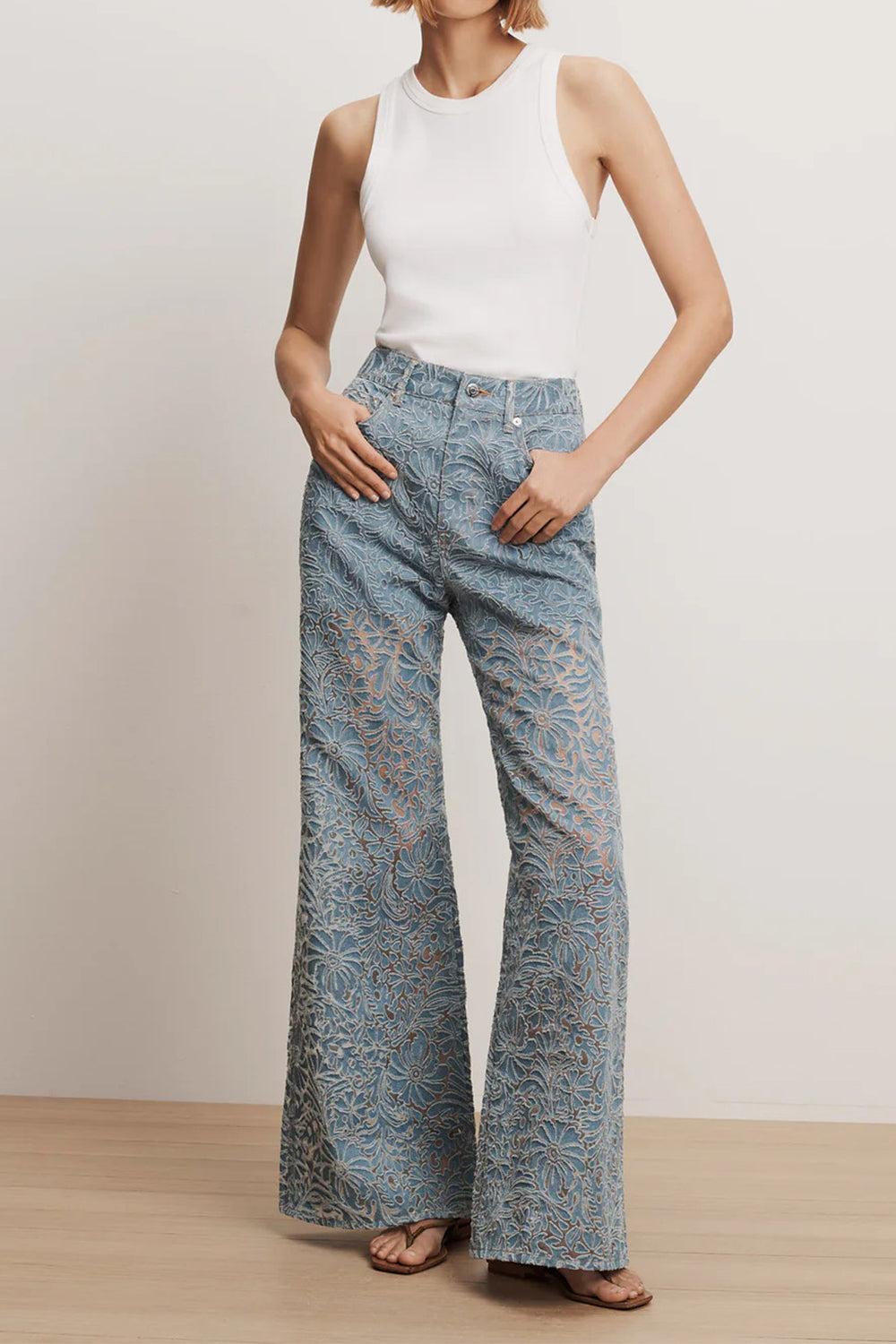 Taylor Pant - Lakeshore-BLUE-26-CLOTHINGPANTDENIM-VERONICA BEARD
