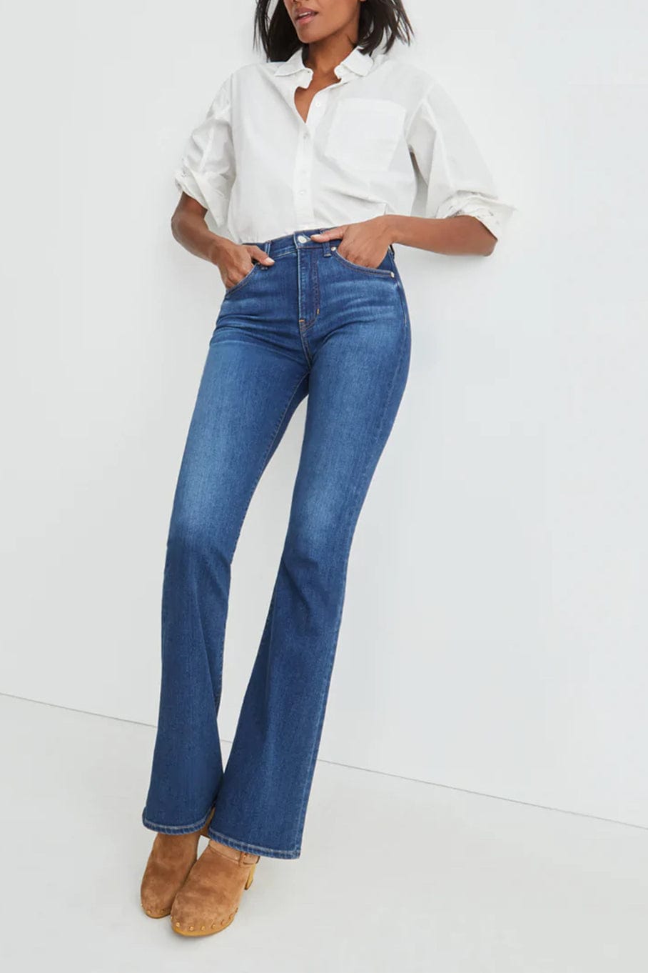 VERONICA BEARD-Beverly High Rise Skinny Flare-