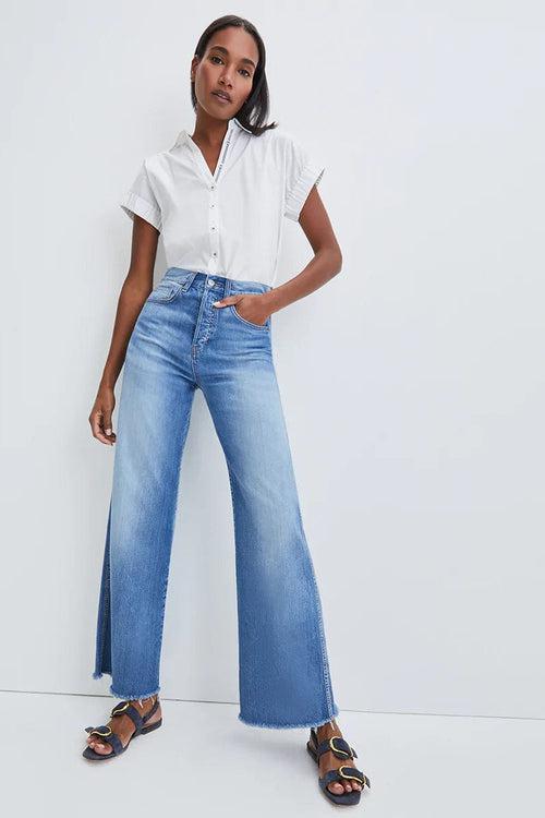 VERONICA BEARD-Taylor High Rise Wide Leg Jean-