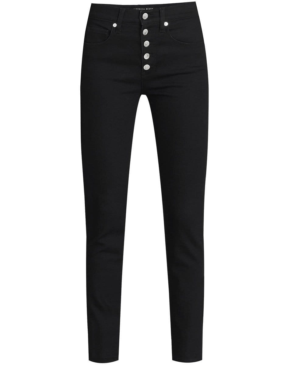 VERONICA BEARD-Debbie High-Rise Ankle-Crop Skinny Jean-