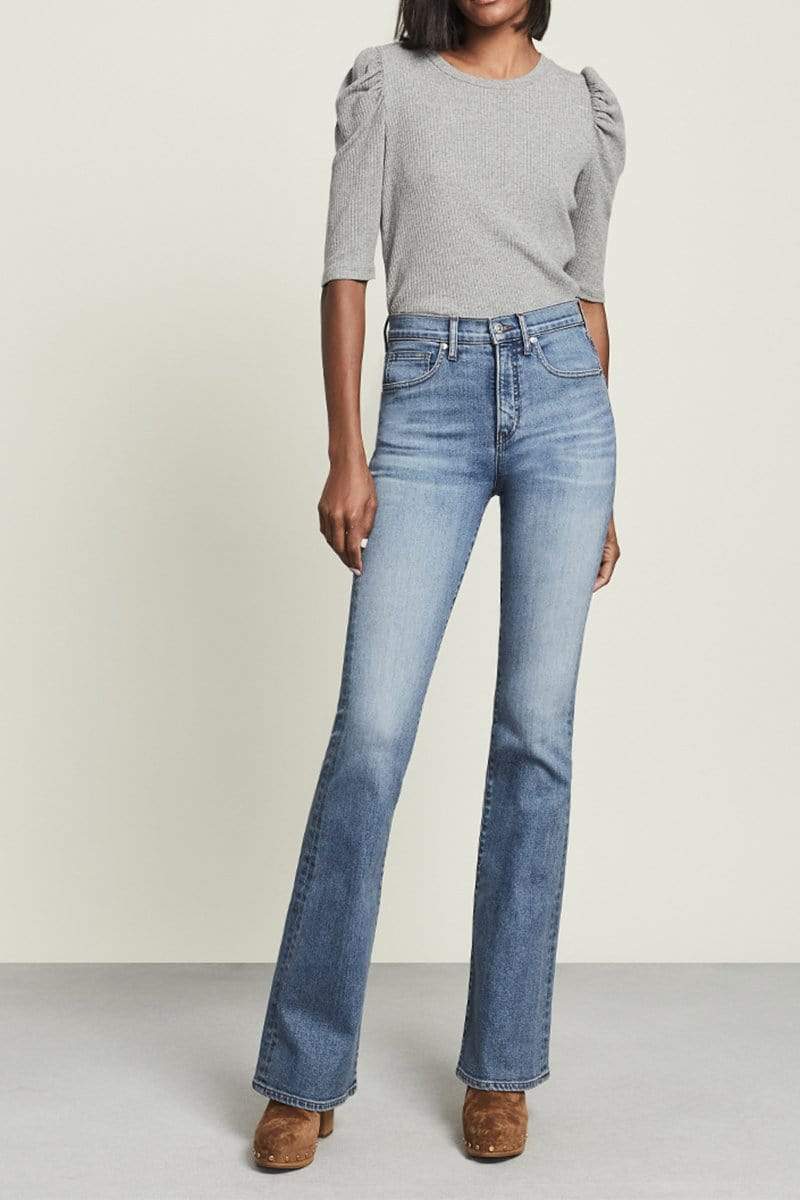 VERONICA BEARD-Beverly High Rise Skinny Flare Jean-