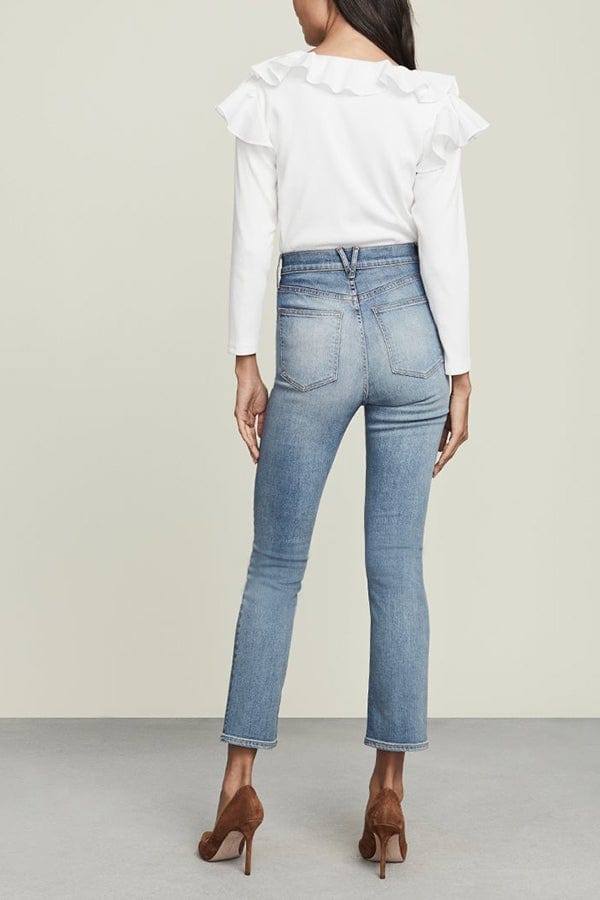 VERONICA BEARD-Carly High Rise Kick Flare Jean-