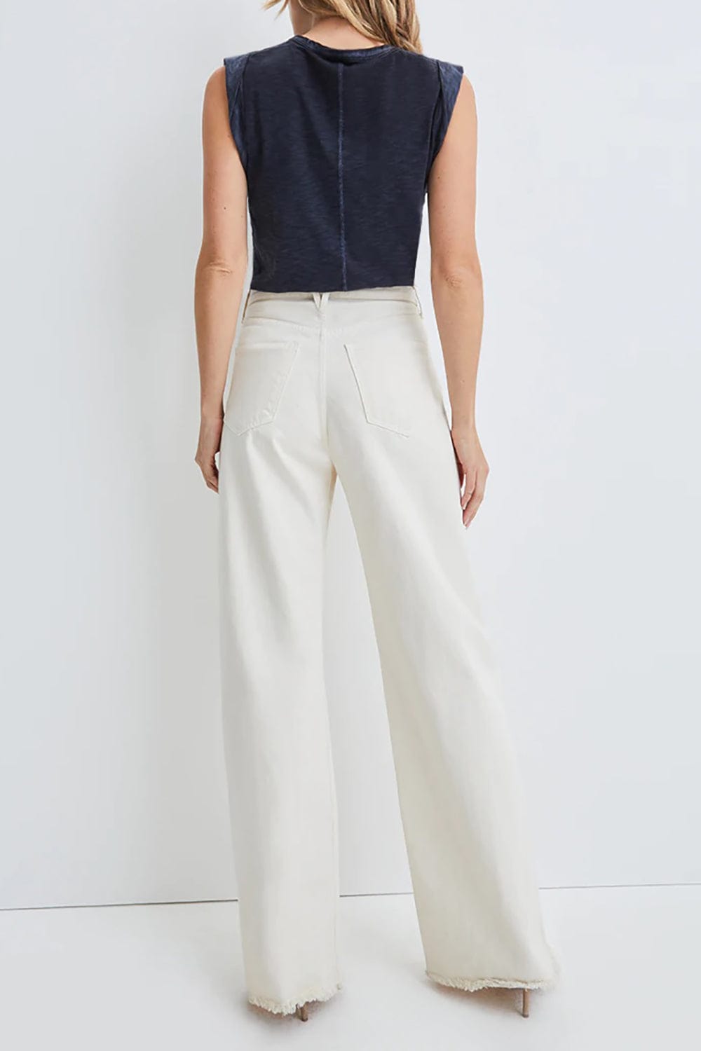 VERONICA BEARD-Taylor High Rise Wide Leg Pant-
