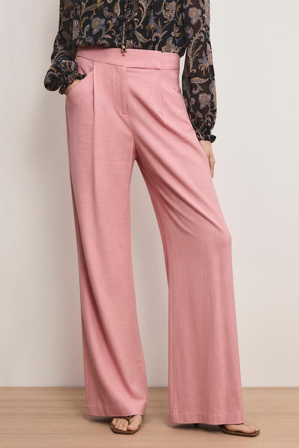 Marbeau Pant-PINK-2-CLOTHINGPANTWIDE LEG-VERONICA BEARD