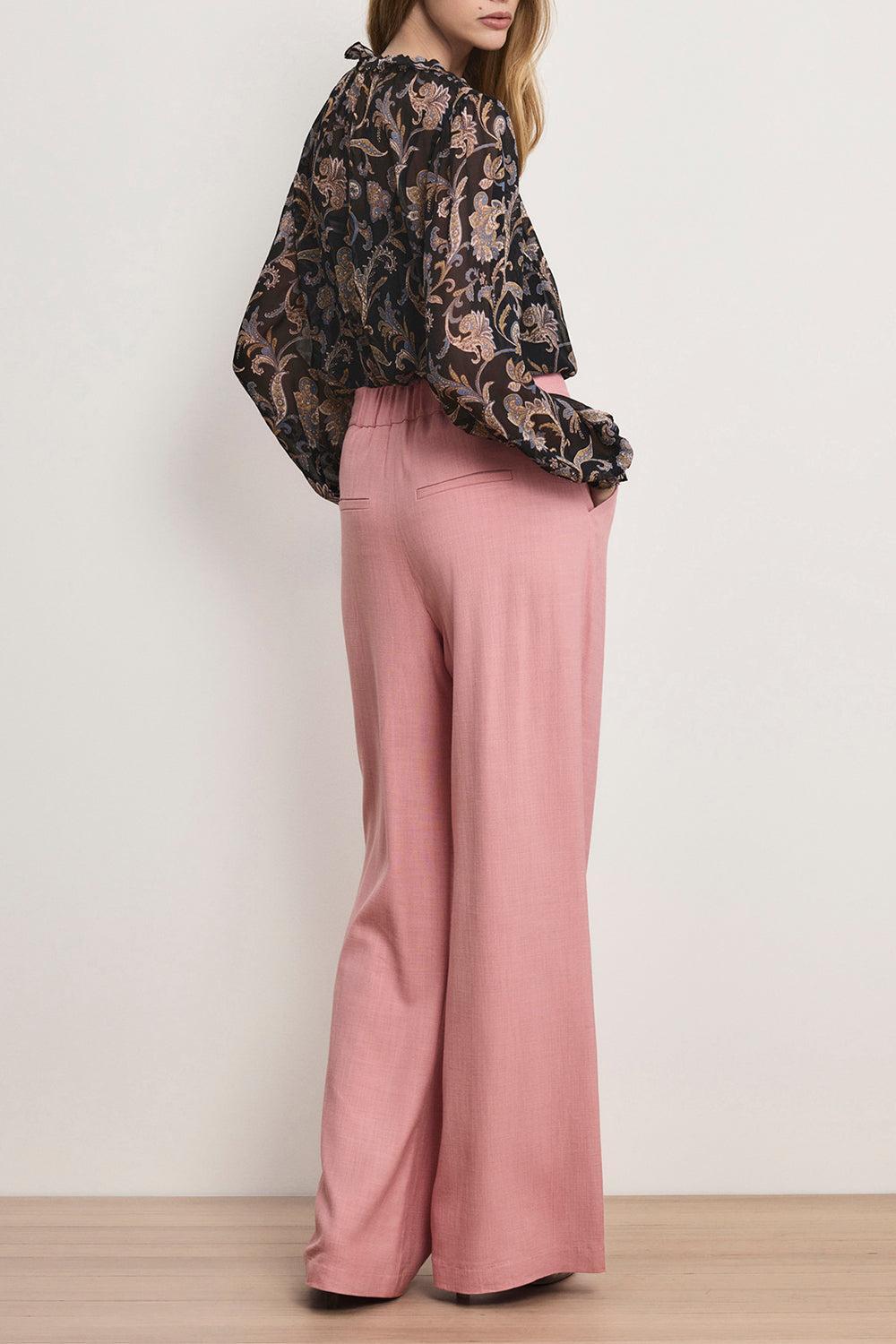 Marbeau Pant-PINK-2-CLOTHINGPANTWIDE LEG-VERONICA BEARD