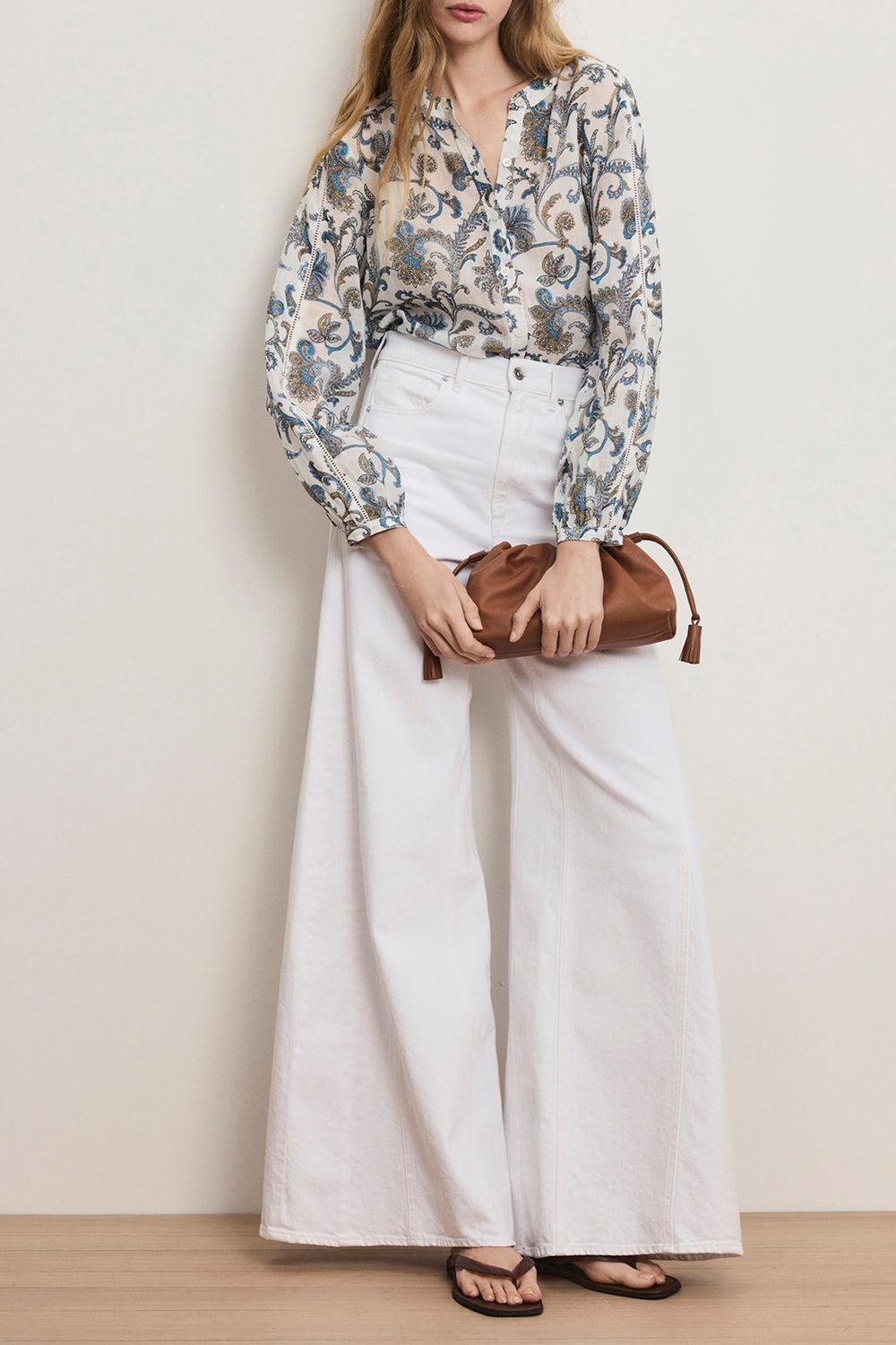 Vicki Pant-WHITE-26-CLOTHINGPANTWIDE LEG-VERONICA BEARD